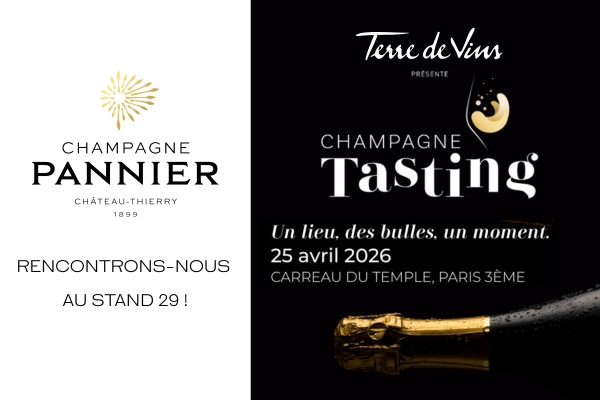 Retrouvez Champagne PANNIER au Stand 29 lors du Champagne Tasting!